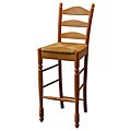 Wooden 30-inch Ladderback Stool