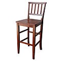 Chestnut 30-inch Slat Back Stool