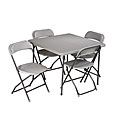Office Star 5-piece Folding Table and Chair Set
