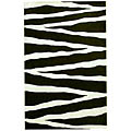 Hand-tufted Zebra Stripe Wool Rug (5' x 8')