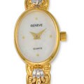 Geneve Women's Goldtone Oval Diamond Watch