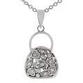 Sterling Silver 'Heart Designs Bag' Pendant