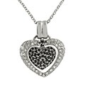 Sterling Silver Cubic Zirconia Heart Necklace