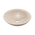 DeNovo Cream Marfil Beveled Stone Vessel Sink Set