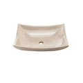 DeNovo Cream Marfil Deep Rectangular Stone Vessel Sink