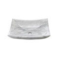 DeNovo Luna White Deep Rectangular Vessel Sink Set