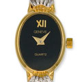 Geneve Women's Goldtone Oval Diamond Watch