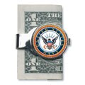 Silver-toned JFK Navy Money Clip