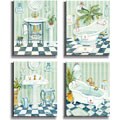 Sinks & Tubs by Paul Brent 4-piece Canvas Set