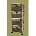 'Natural Burned' 4-drawer Utility Chest