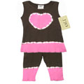 JoJo Designs 2-piece Tie Dye Heart Infant Girl Set