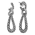 Scott Kay Sterling Silver 1/4ct TDW Diamond Link Earrings (H, I1)