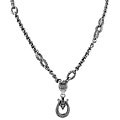 Scott Kay Sterling Silver Diamond Accent Link Necklace