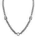 Scott Kay Sterling Silver and Diamond Bolo Necklace