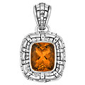 Scott Kay Sterling Silver Medium Basketweave Quartz Enhancer