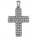 Scott Kay Sterling Silver Medium Basketweave Cross Pendant