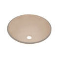 DeNovo Verona Frosted Rose Round Glass Vessel
