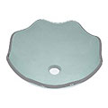 DeNovo Sardinia Frosted Green Oyster Glass Vessel