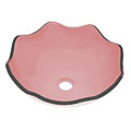 DeNovo Sardinia Clear Rose Oyster Glass Vessel