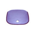 DeNovo Lucera Clear Lavender Square Glass Vessel