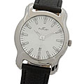 August Steiner 'Atlantis' Leather Strap Watch