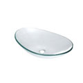 DeNovo Bari Clear Natural Waves Glass Vessel Sink