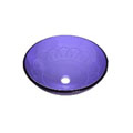 DeNovo Umbria Cobalt Round Artistic Glass Vessel