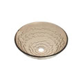 DeNovo Moderna Amber Round Glass Vessel Sink