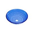 DeNovo Moderna Cobalt Round Glass Vessel Sink