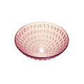 DeNovo Venice Rose Round Glass Vessel Sink