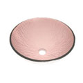 DeNovo Como Rose Wine Round Artistic Glass Vessel Sink
