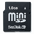 SanDisk 1GB miniSD Memory Card with Adapter