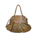 Pietro Alessandro Brushed Leather/ Croc Satchel