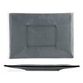 Fusion Charcoal Small Flare Plate (Case of 6)