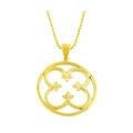 Goldkist 18k Gold over Silver Floral Necklace