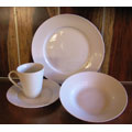 Ultra Bright White 16-piece Porcelain Dinnerware Set