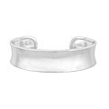 Sterling Silver Concave Polished Cuff Bangle