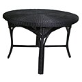 Casco Bay Black Wicker Dining Table