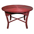 Casco Bay Red Wicker Dining Table