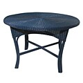 Casco Bay Sailing Blue Wicker Dining Table