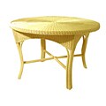 Casco Bay Yellow Wicker Dining Table