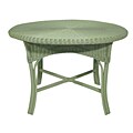 Casco Bay Green Wicker Dining Table