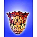 Tiffany-style Stained Glass Dragonfly Wall Sconce Lamp