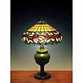 Tiffany Style Stained Glass Green Table Lamp