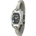 Now Women's Silvertone Crystal Bezel Dress Watch