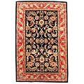 Hand-tufted Dhan Black Wool Rug (8' x 10'6)
