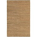 Hand-woven Chindi Flat-weave Leather Rug (5' x 8')