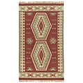 Handmade Elite Flat-woven Wool Rug (5' x 8')