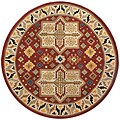 Handmade Elite Traditional Wool Rug (8' Round)
