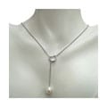 Sterling Silver Freshwater Pearl Lariat Necklace